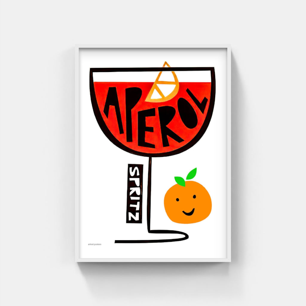 Aperol Spritz retro poster