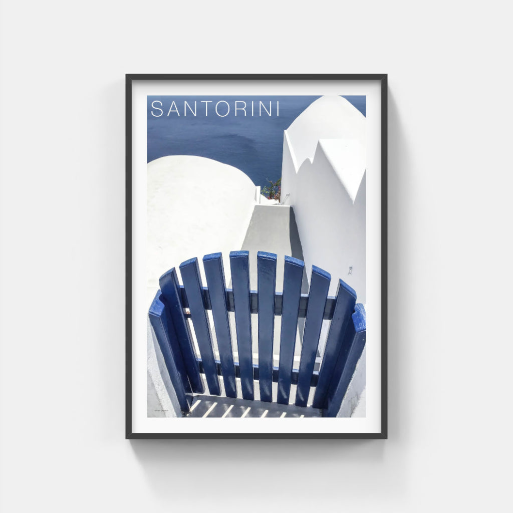 Santorini Blue Gate - Greece poster