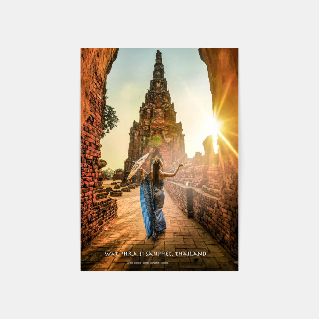 Wat Phra Si Sanphet Thailand poster