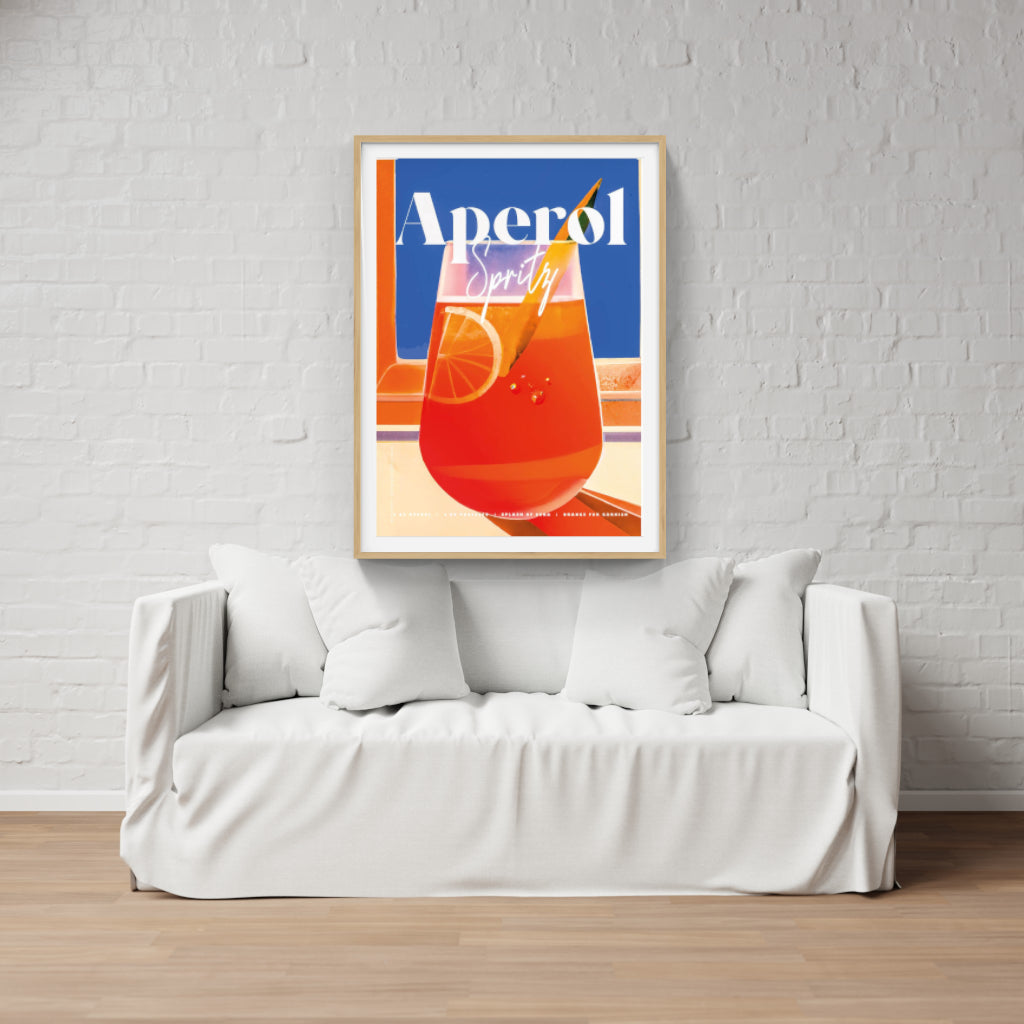 Aperol Spritz retro poster