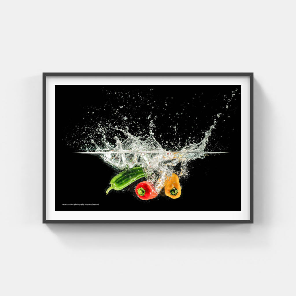 Splash of Colour vegetables poster