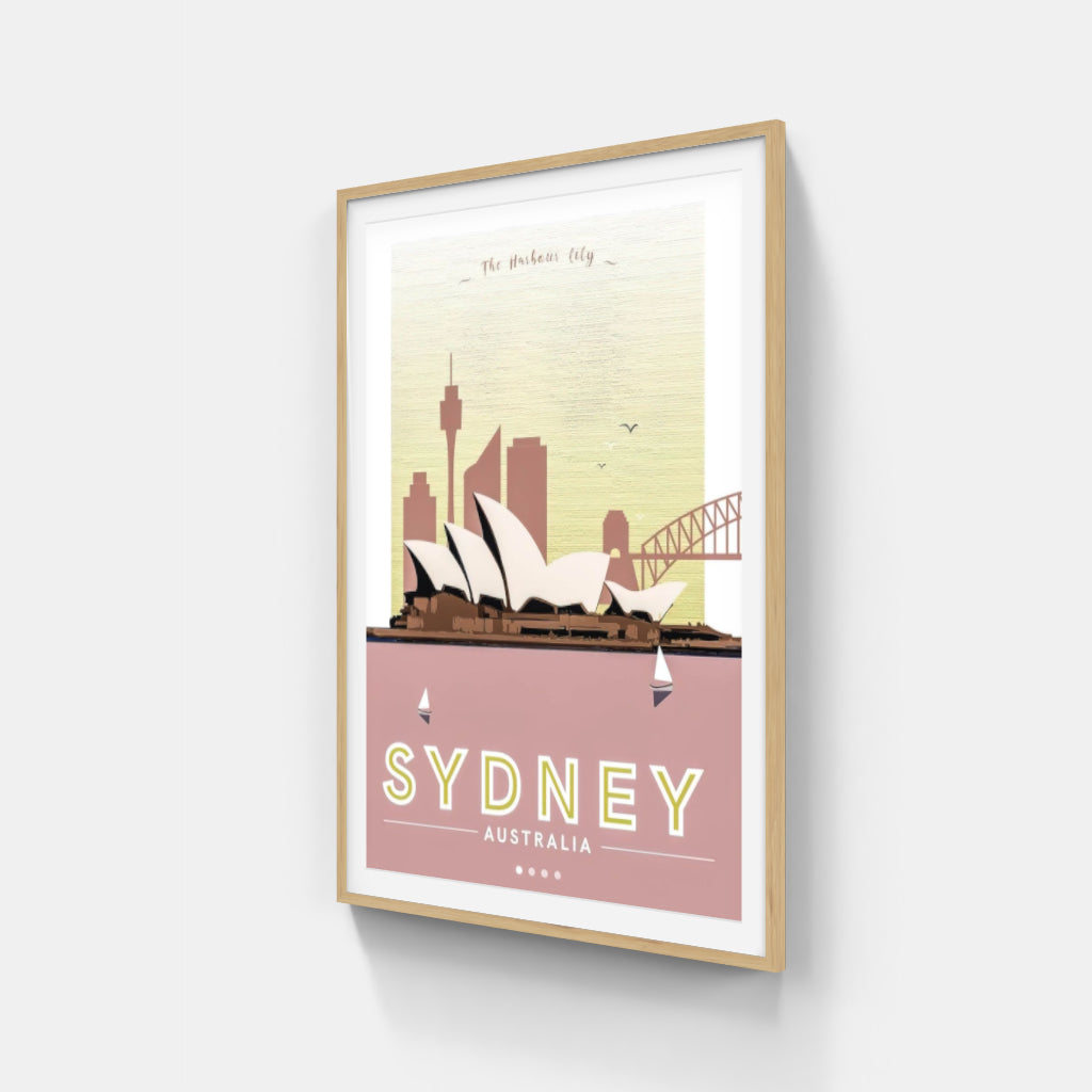 Sydney retro poster