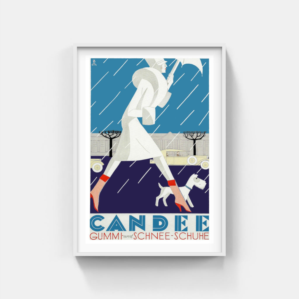 Candée Boots retro poster