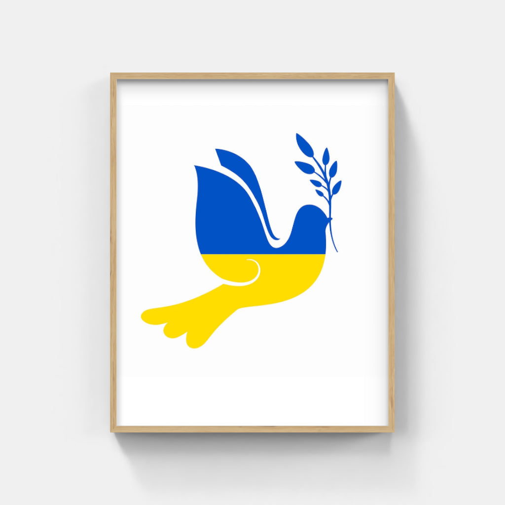 Ukraine Peace Dove poster