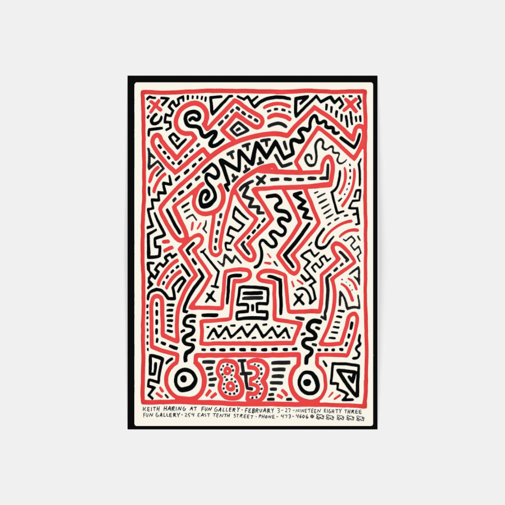 Keith Haring at the Fun Gallery poster