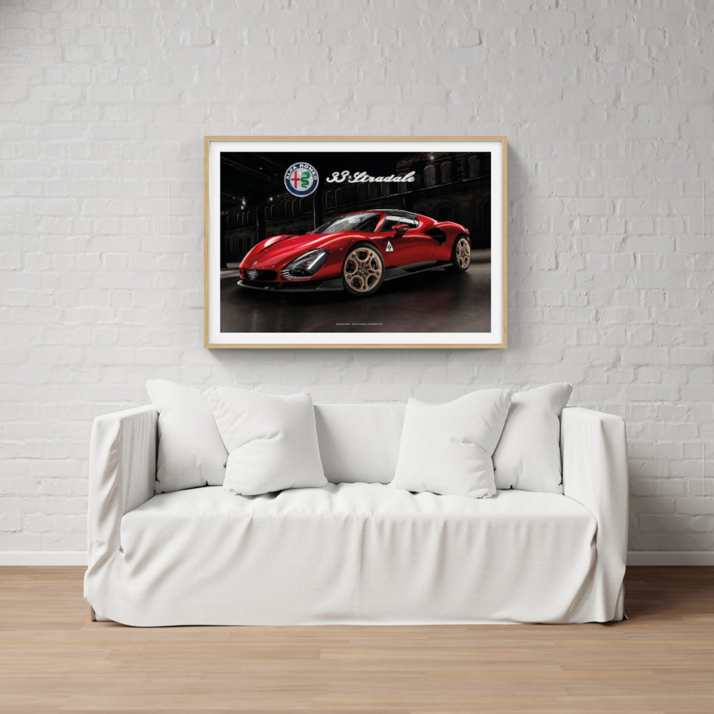 Alfa Romeo 33 Stradale - super car poster