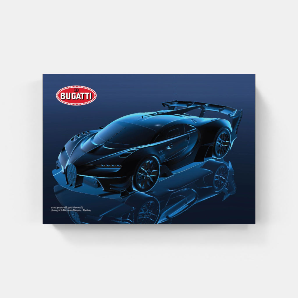 Bugatti Chiron Sport “Blue Shadow” poster