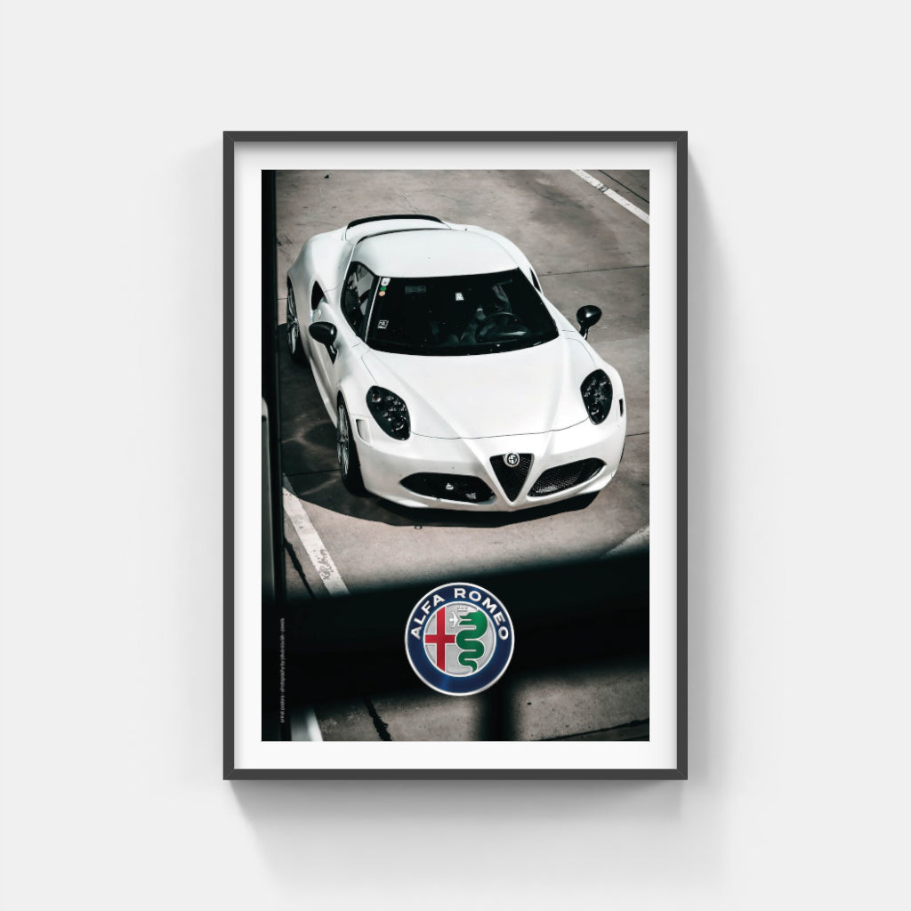 Alfa Romeo 4C - supercar poster