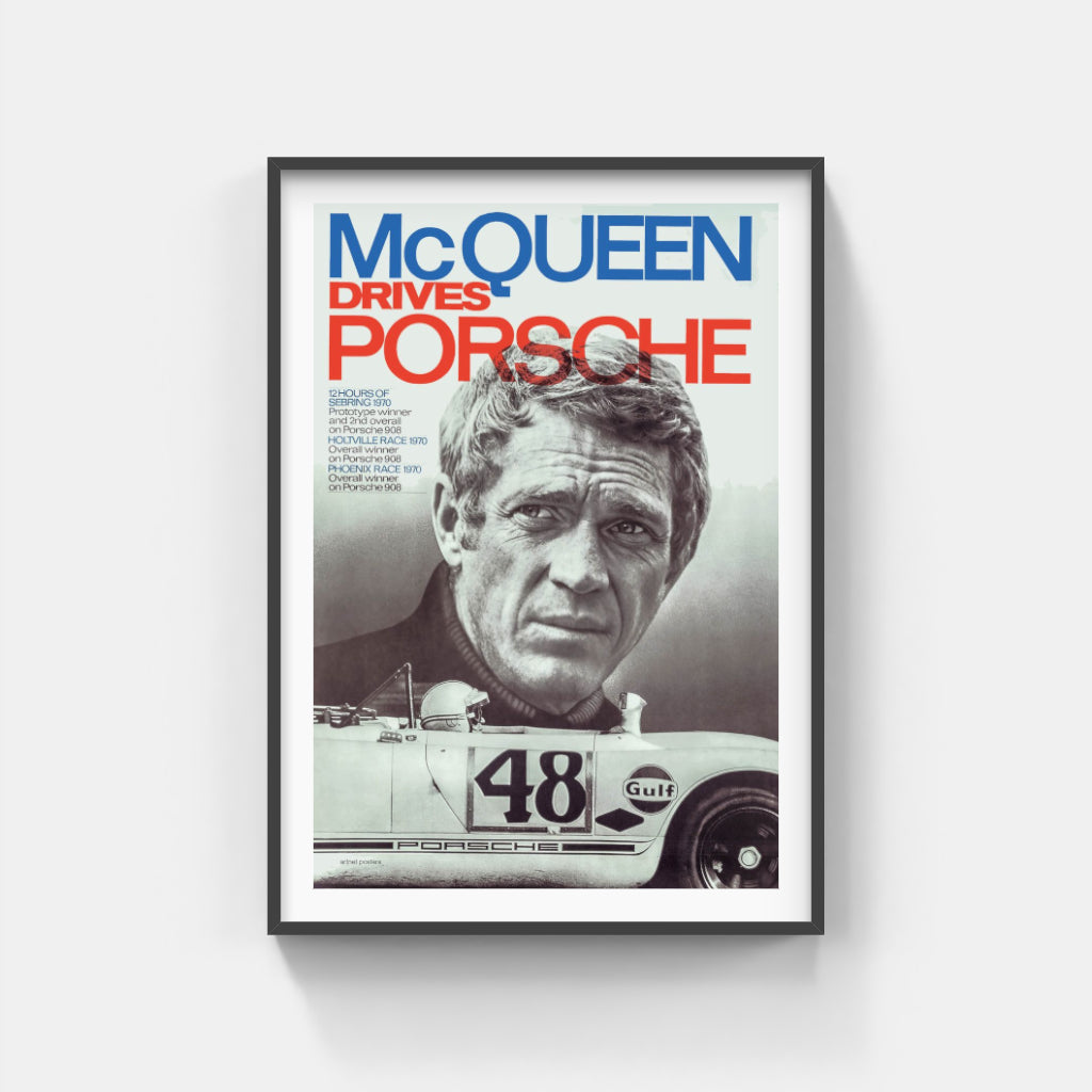 Porsche Steve McQueen poster