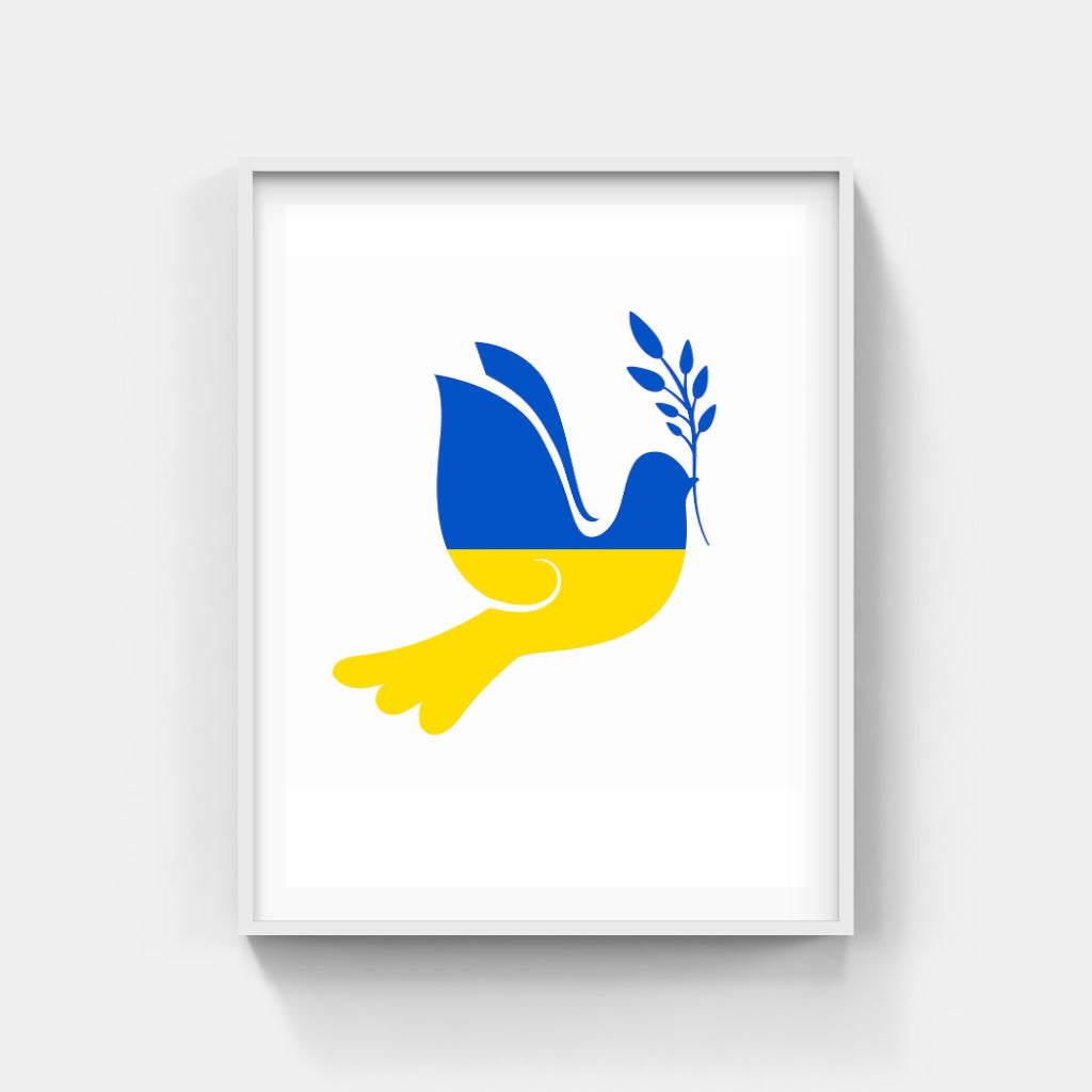 Ukraine Peace Dove poster