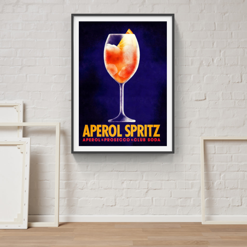 Aperol Spritz retro poster