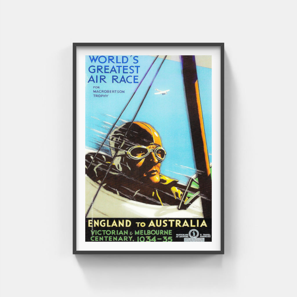 The England-Australia Air Race poster