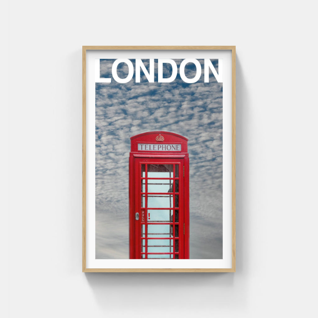 London Telephone Box poster