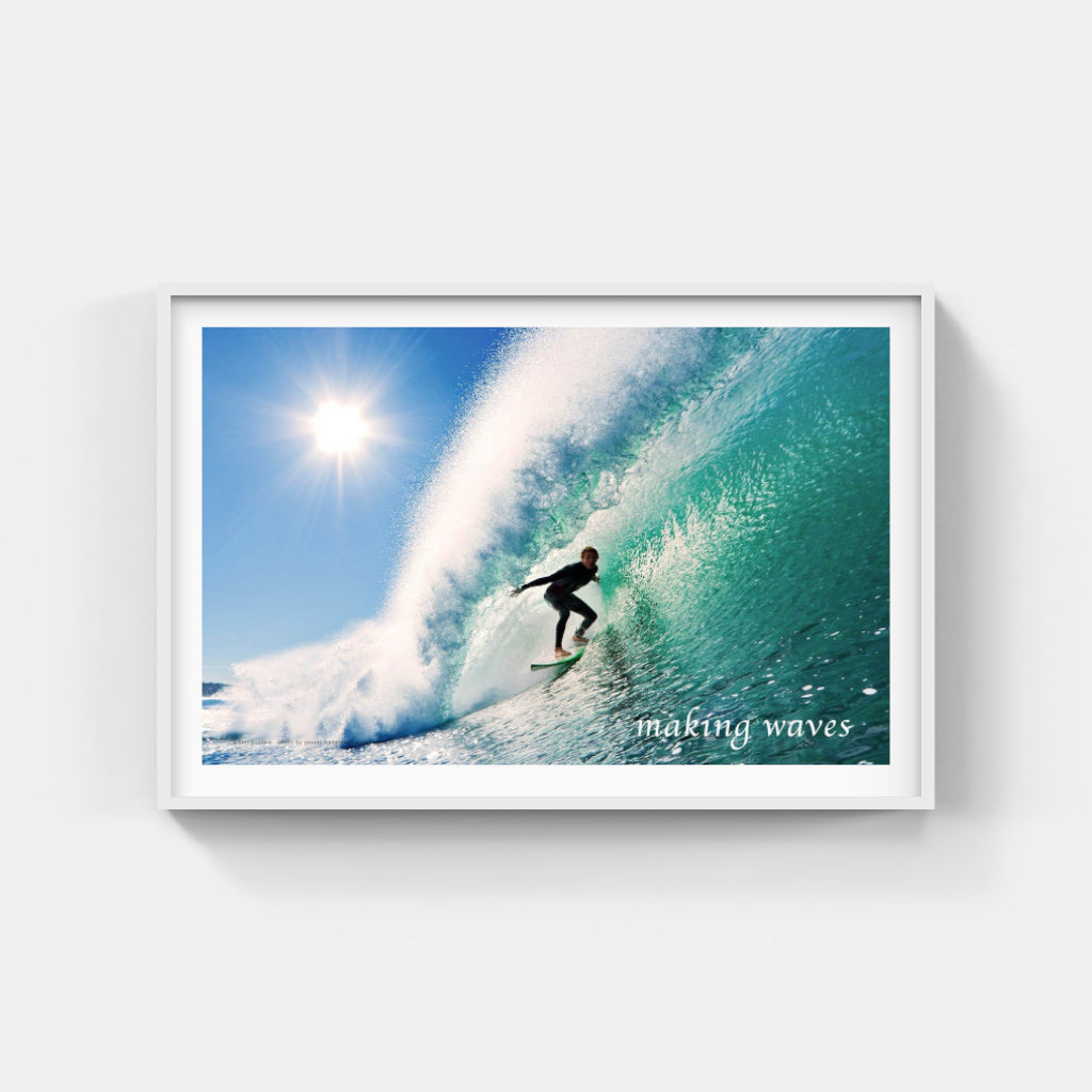 Making Waves surfing poster