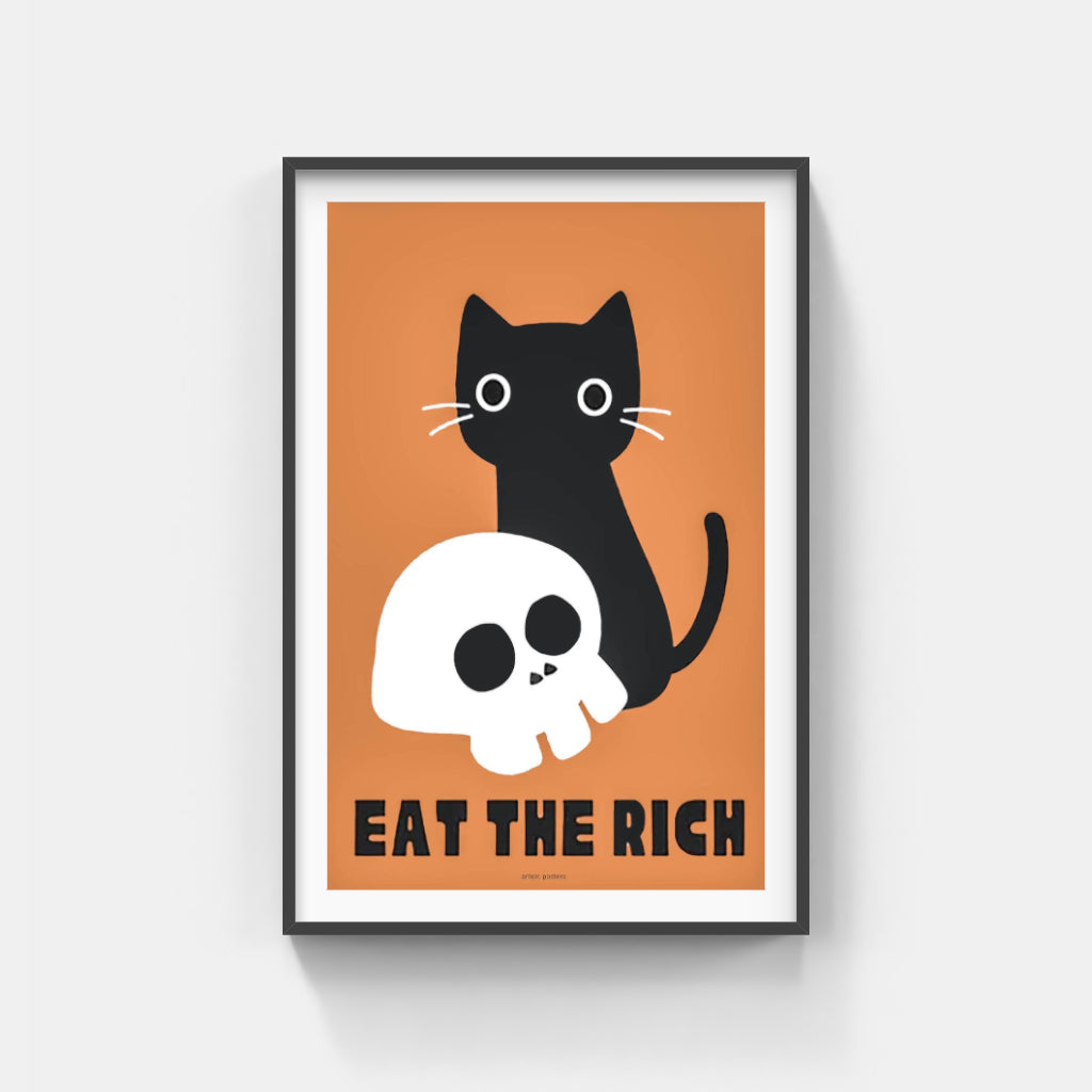 Anti-Capitalist Cat poster