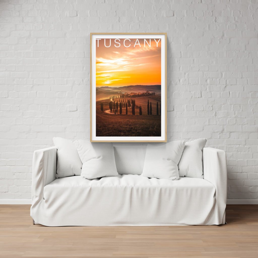 Tuscany Sunset poster