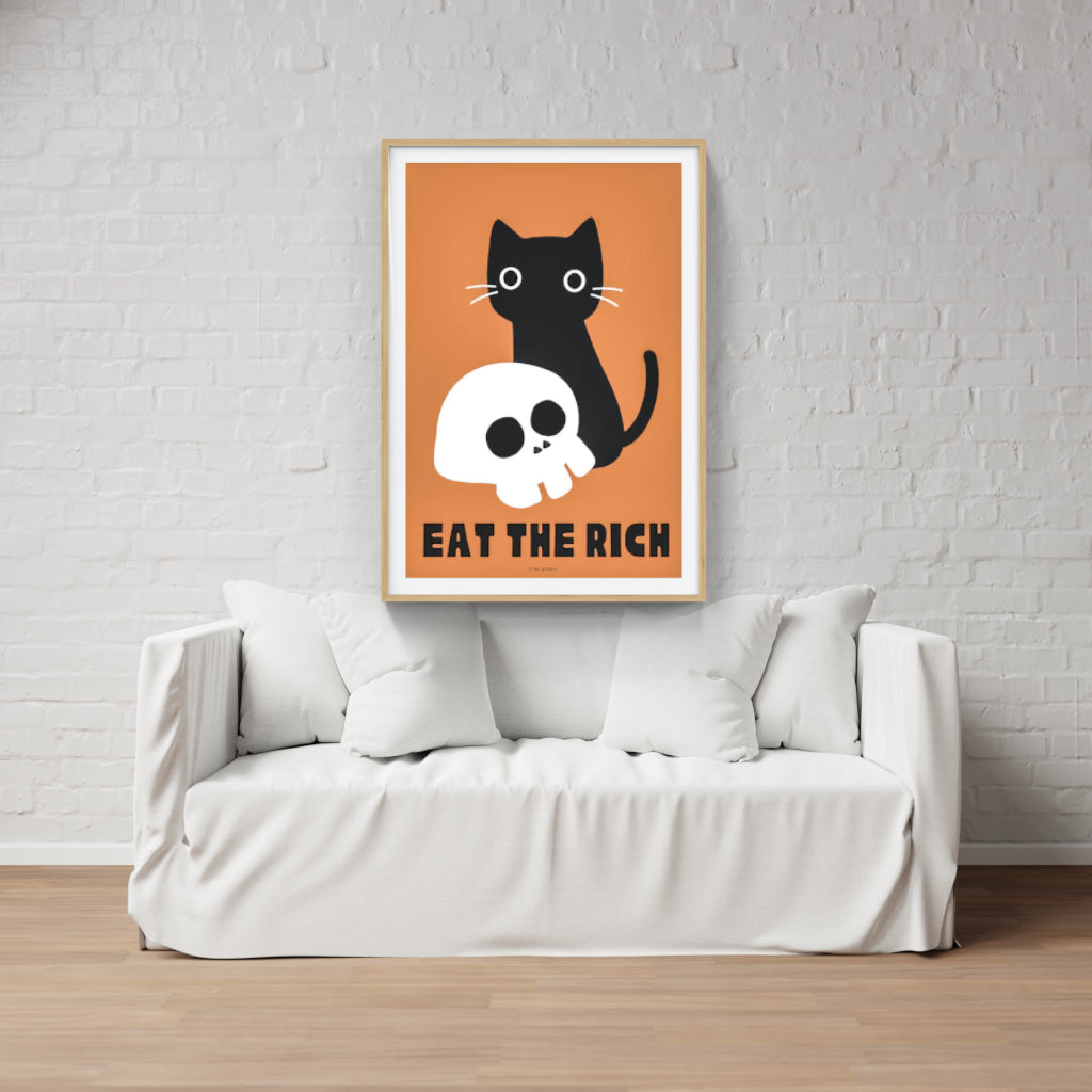 Anti-Capitalist Cat poster