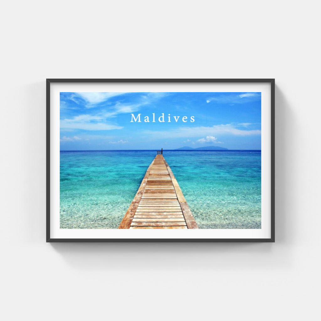 As Far as the Eye Can Sea - Maldives Poster