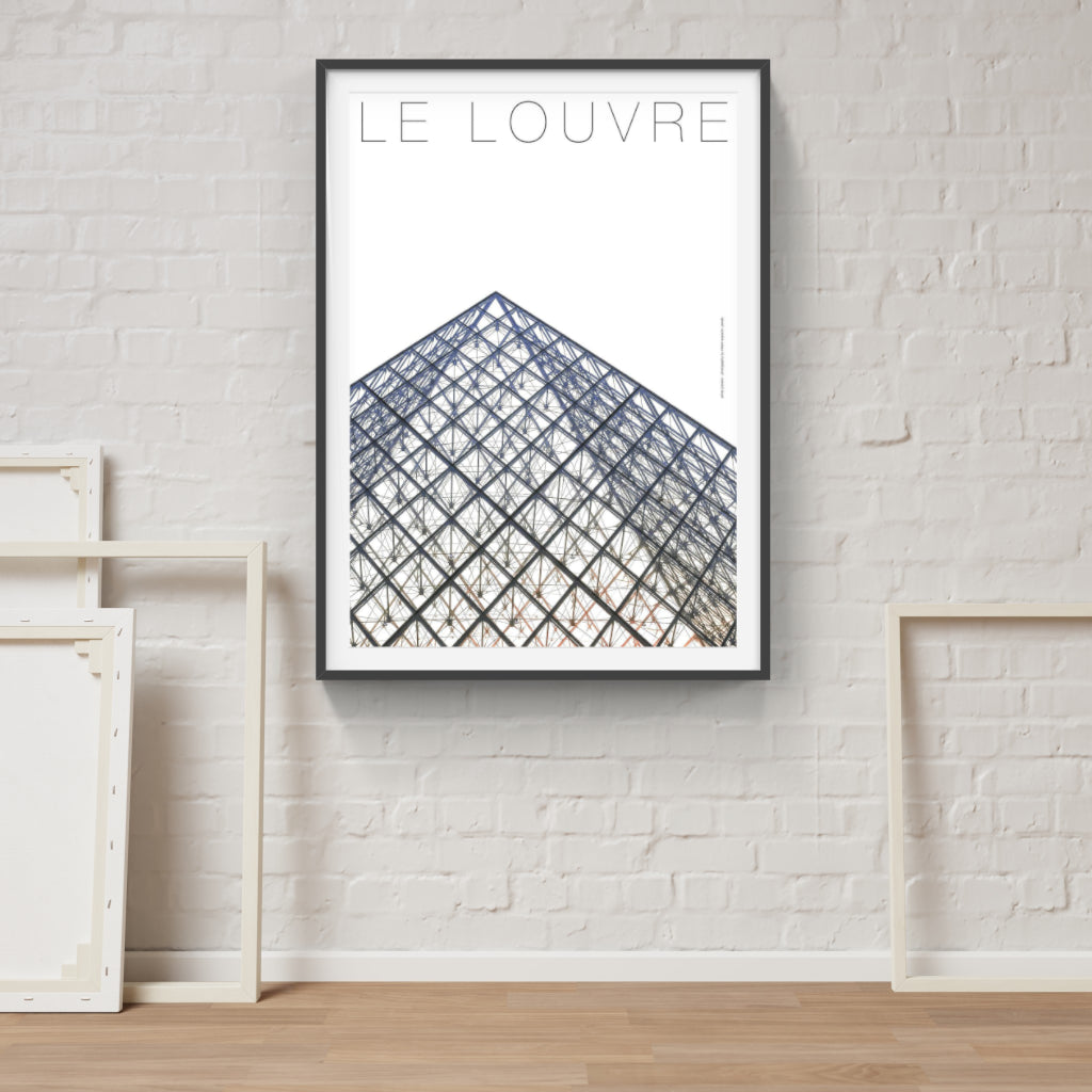 Le Louvre architecture poster