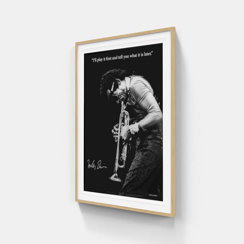 Miles Davis Signature poster