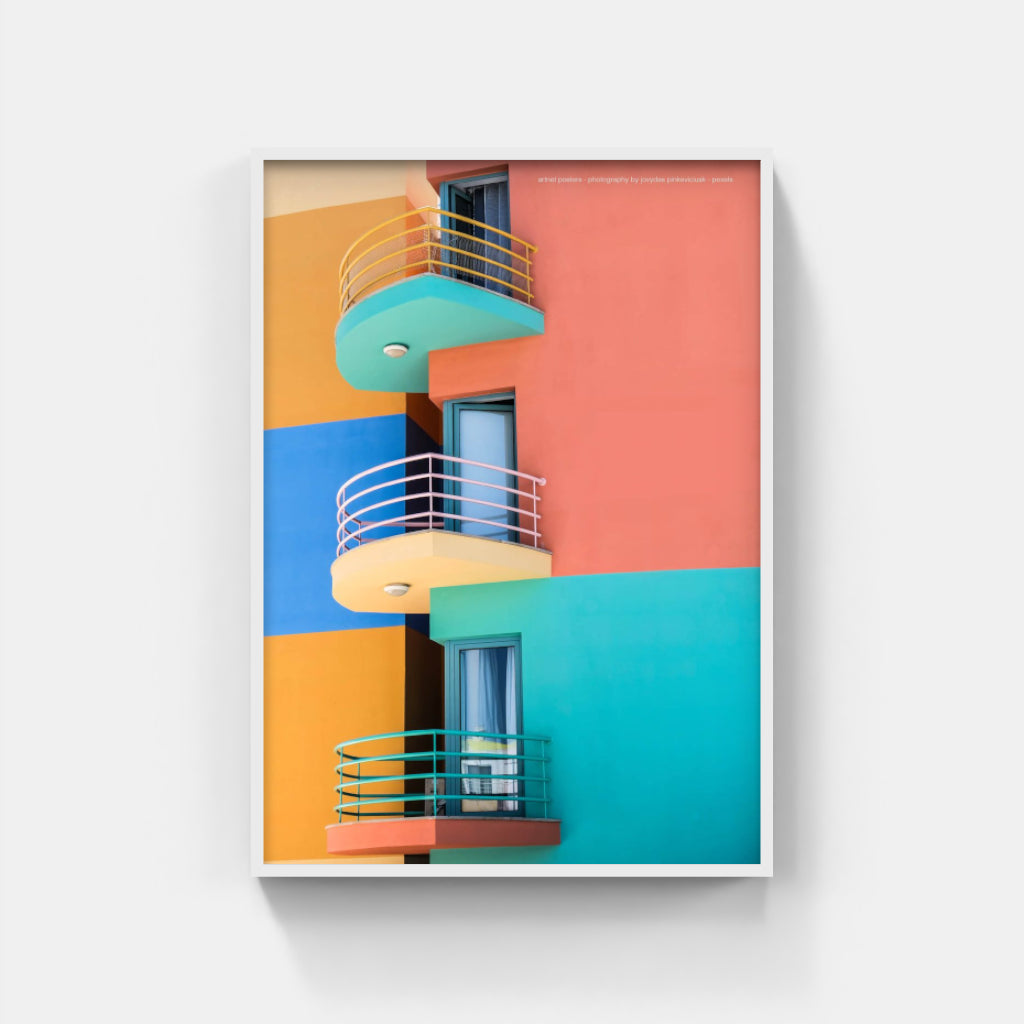 Marina de Albufeira, Portugal - architectural poster