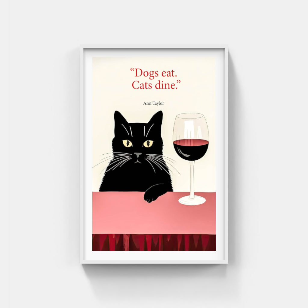 Dogs eat, Cats dine poster