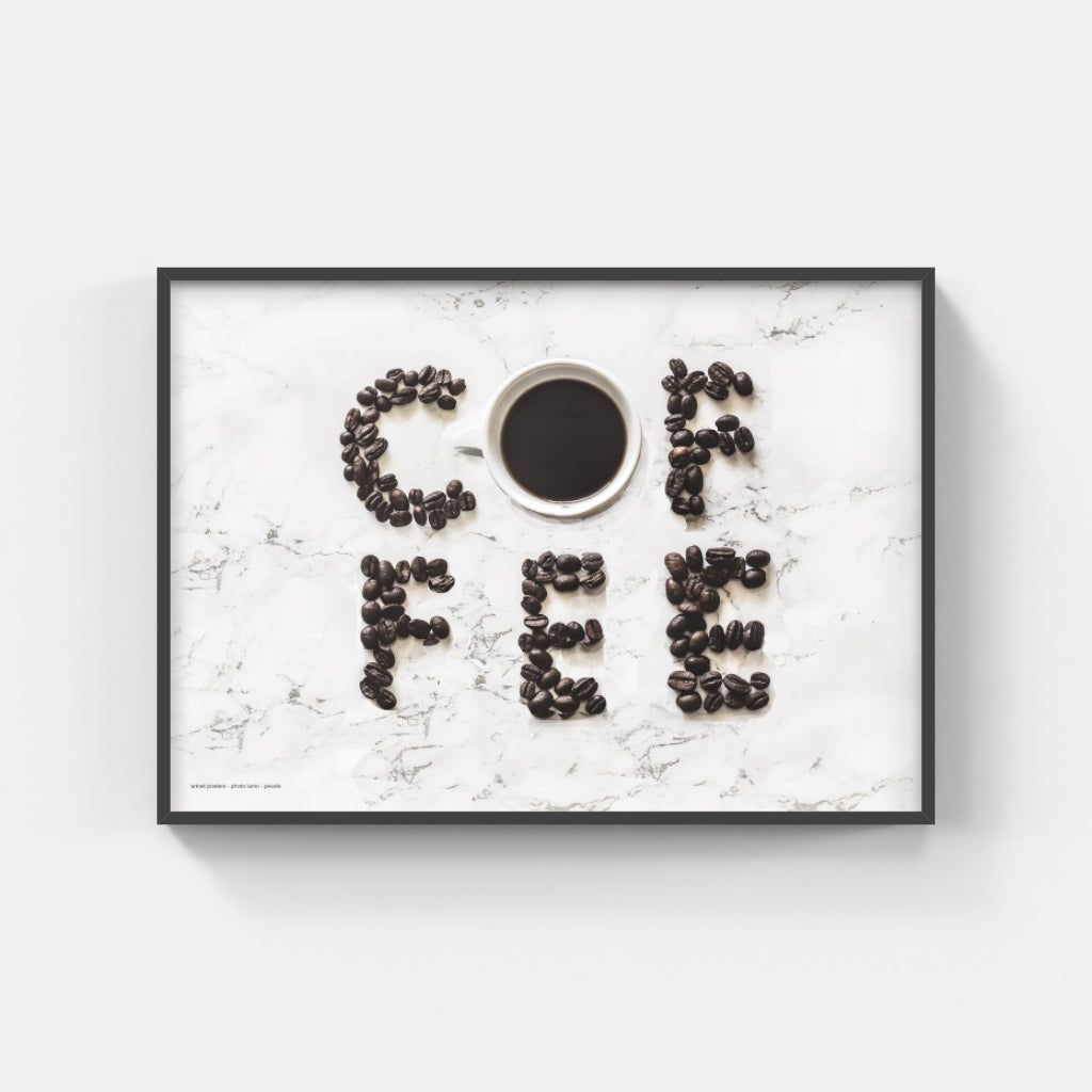 Poetry in Beans - coffee poster