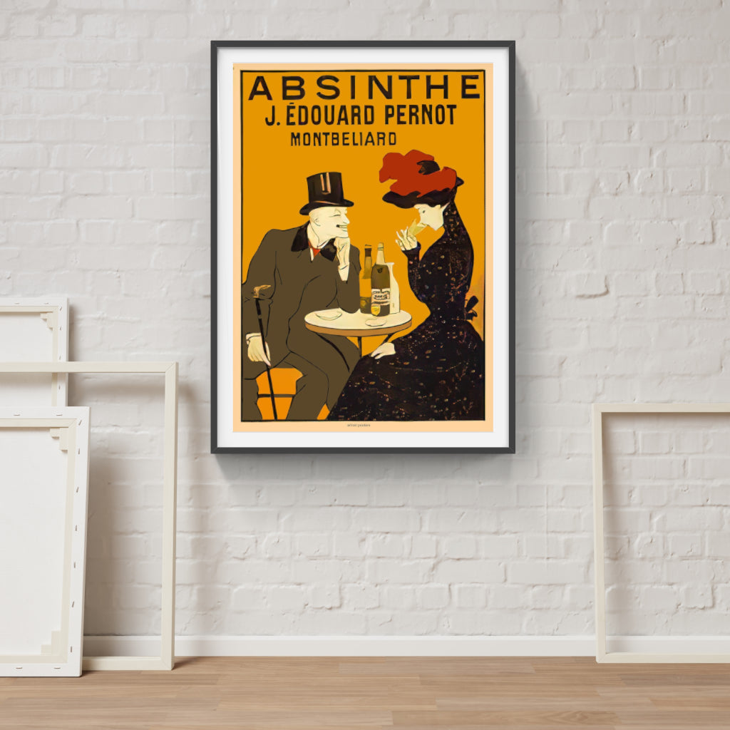 Absinthe makes the Heart Grow Fonder - retro poster