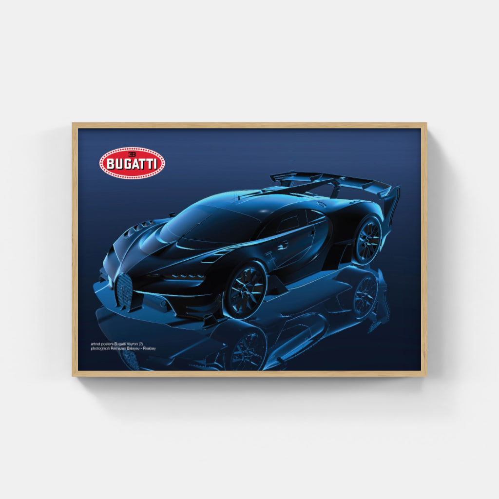 Bugatti Chiron Sport “Blue Shadow” poster