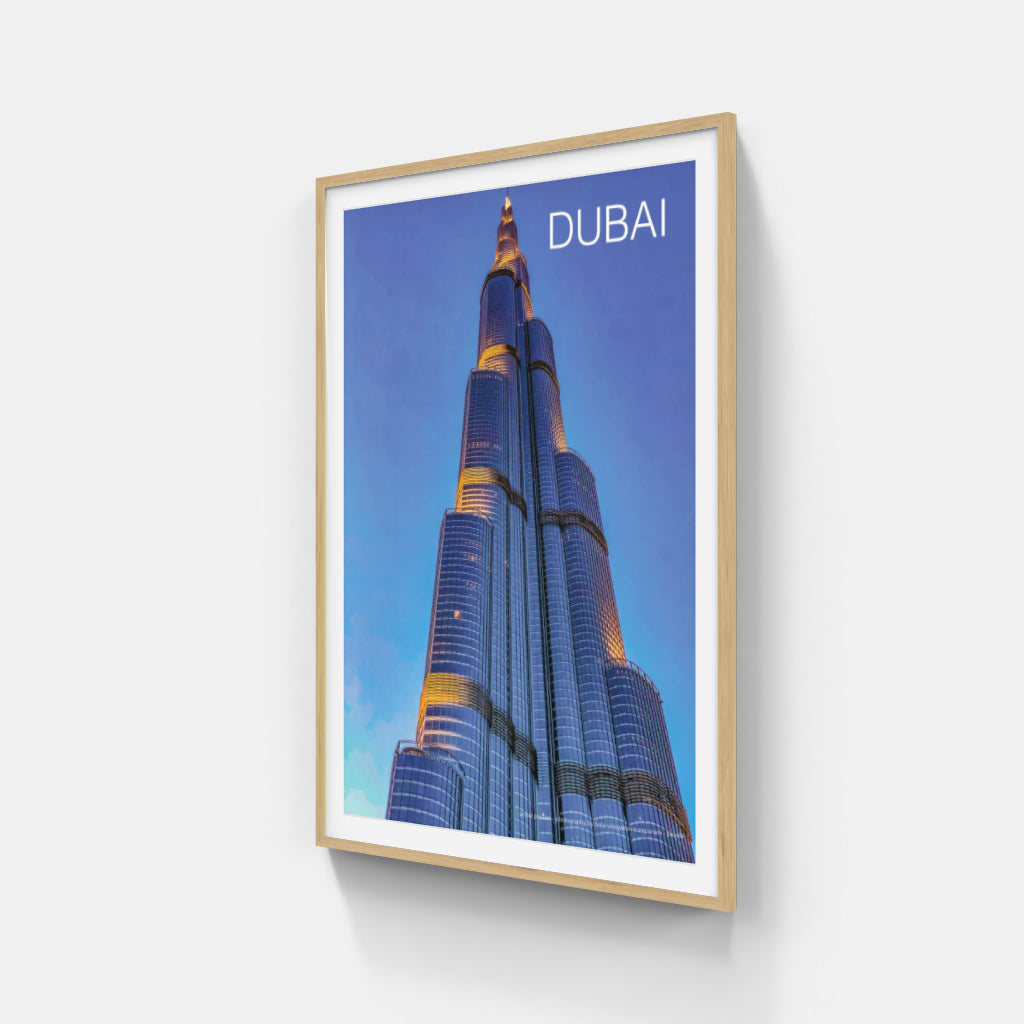 Burj Khalifa Dubai architecture poster