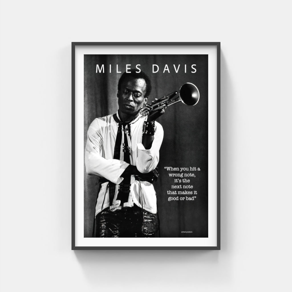 Miles Davis Wrong Note poster