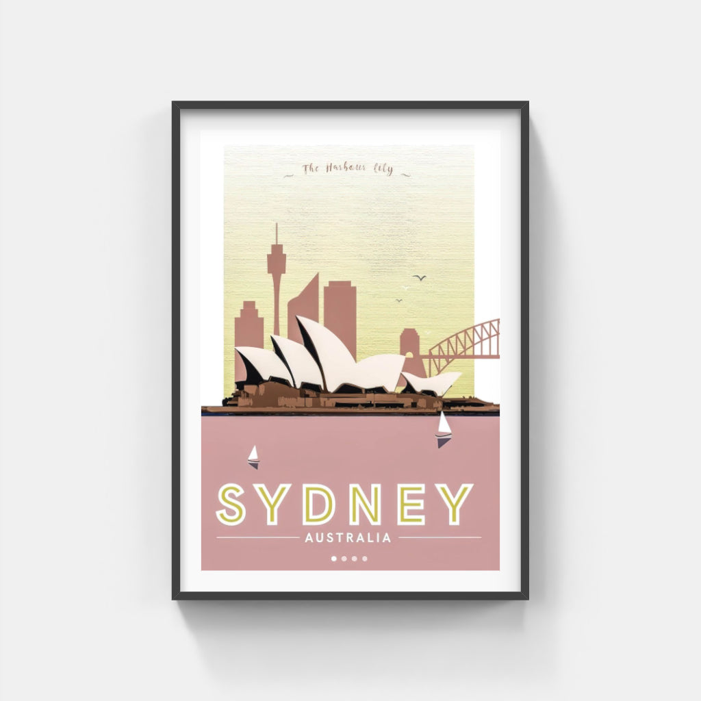 Sydney retro poster