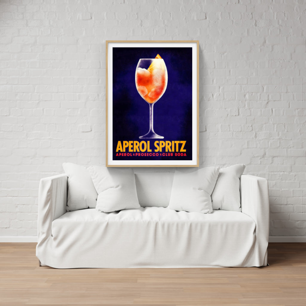 Aperol Spritz retro poster