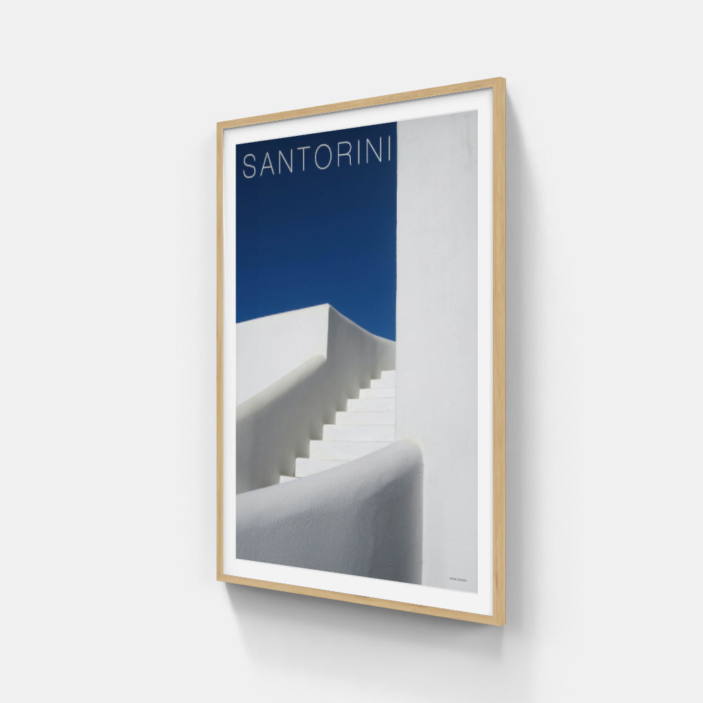 Santorini Steps - Greece poster