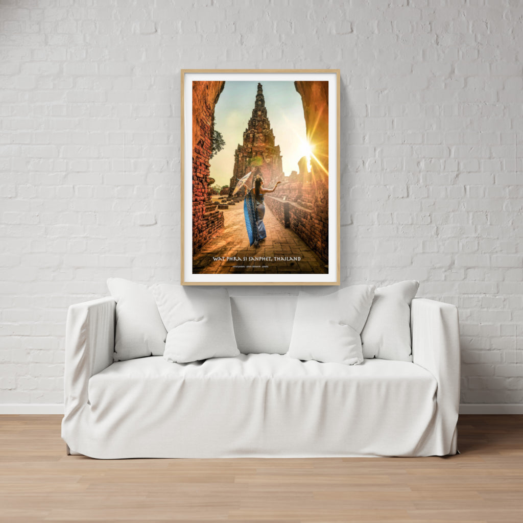 Wat Phra Si Sanphet Thailand poster