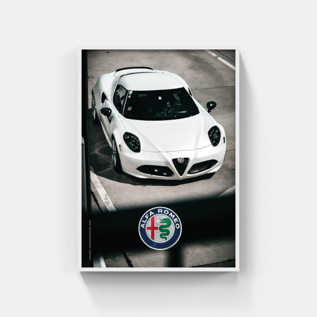 Alfa Romeo 4C - supercar poster