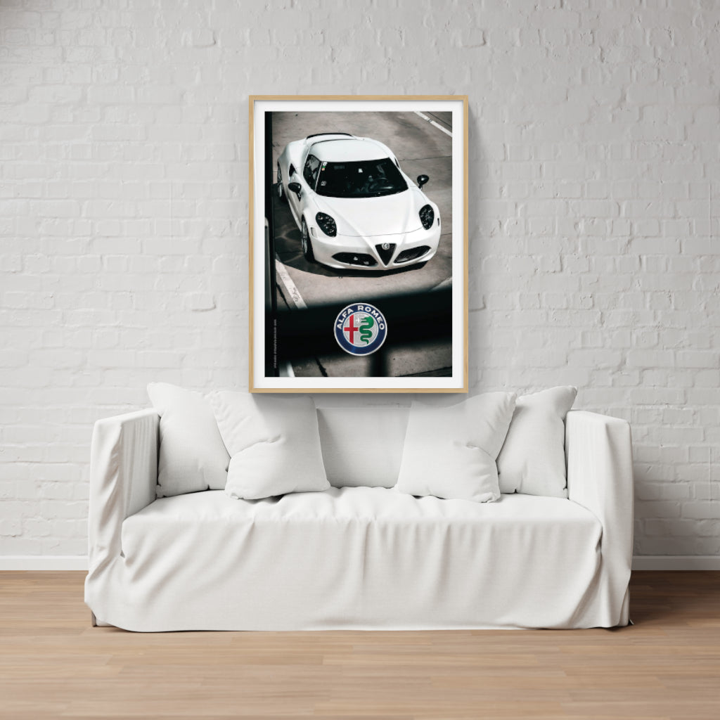 Alfa Romeo 4C - supercar poster