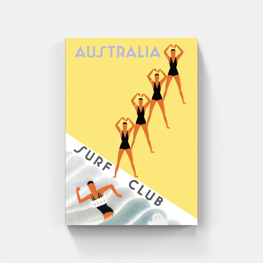 Surf Club retro poster