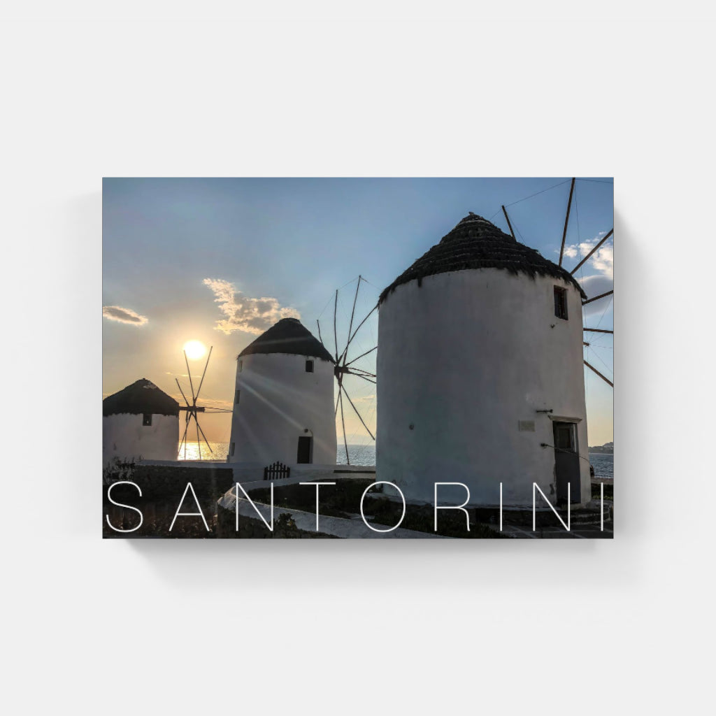 Santorini Windmills - Greece poster