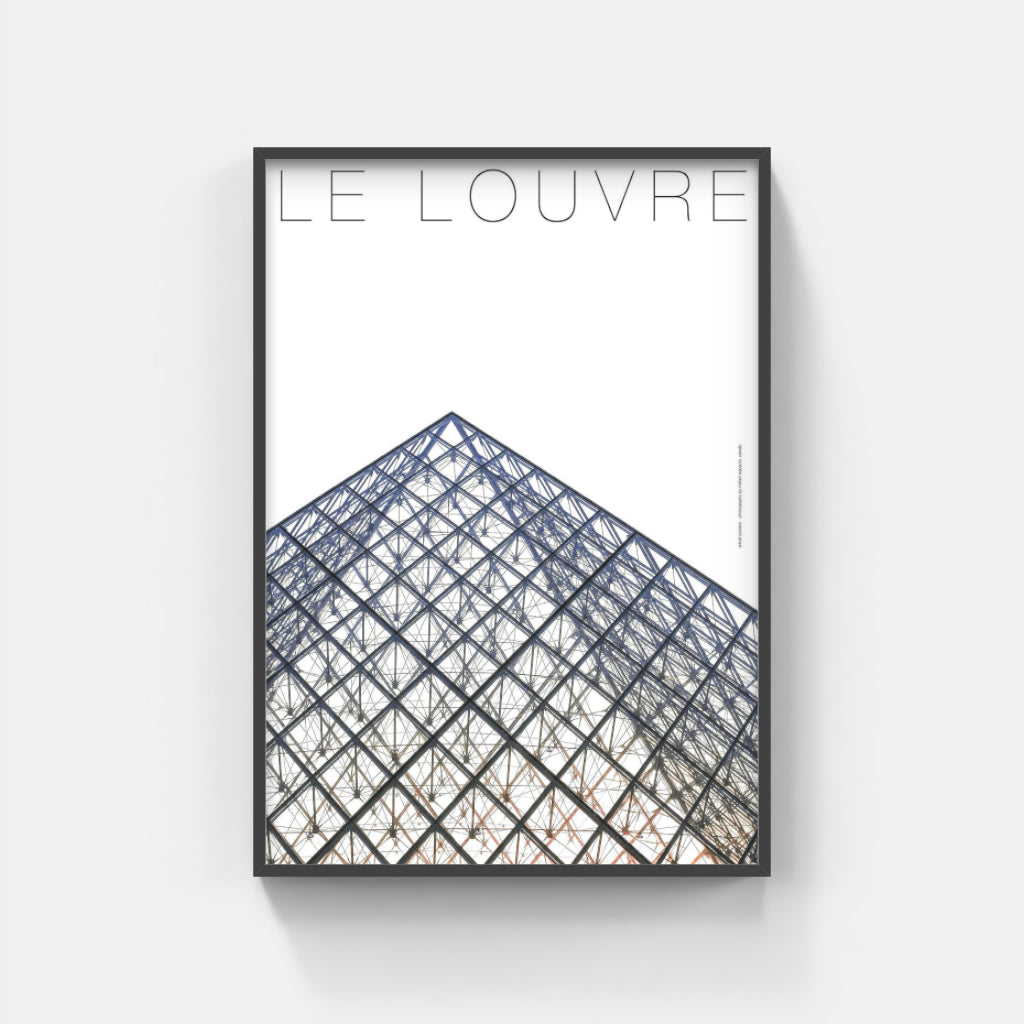 Le Louvre architecture poster