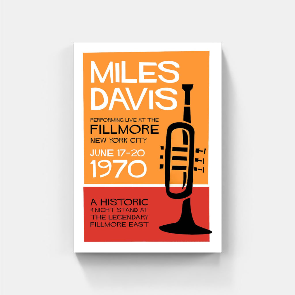 Miles Davis at Fillmore 1970 poster