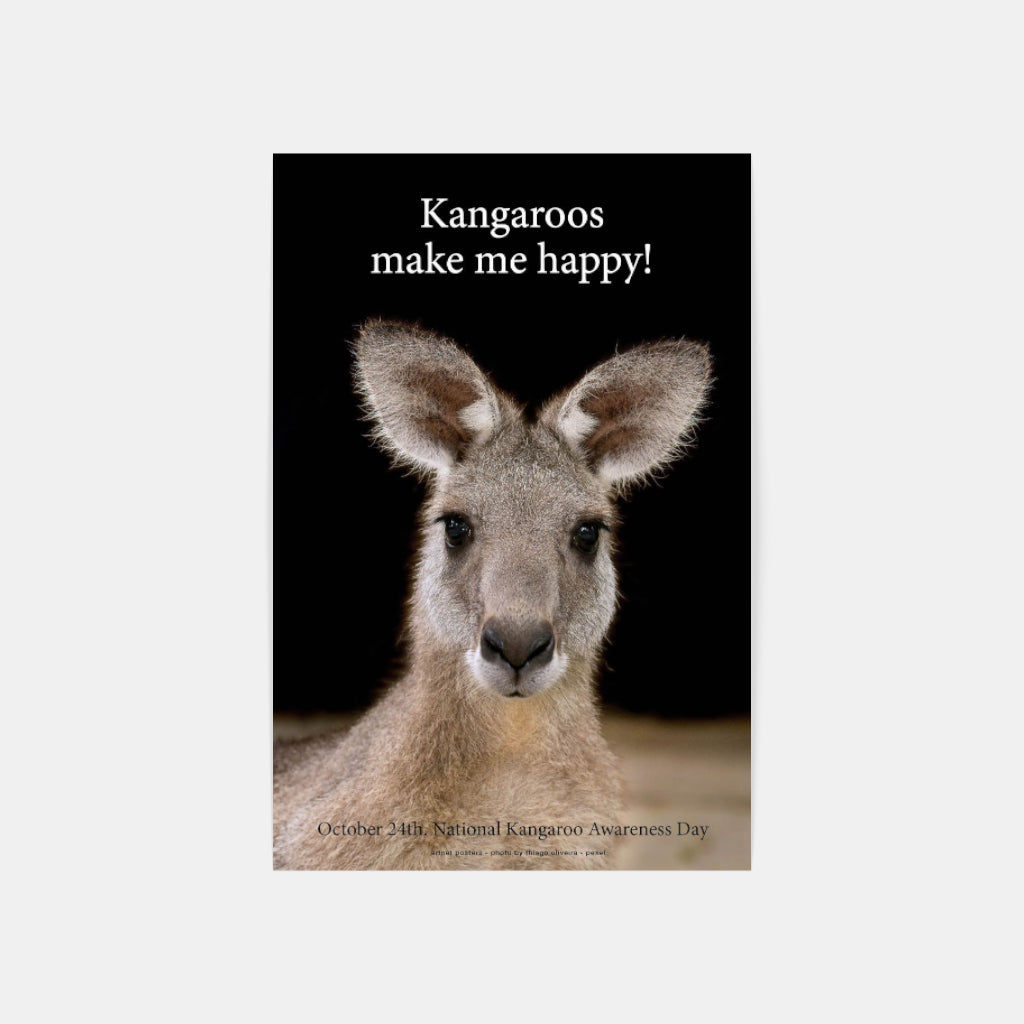 Kangaroos Make me Happy poster