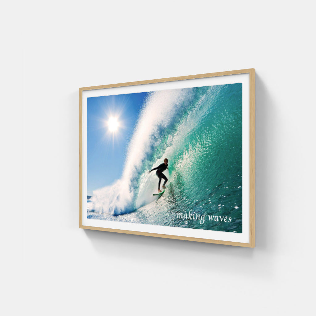 Making Waves surfing poster