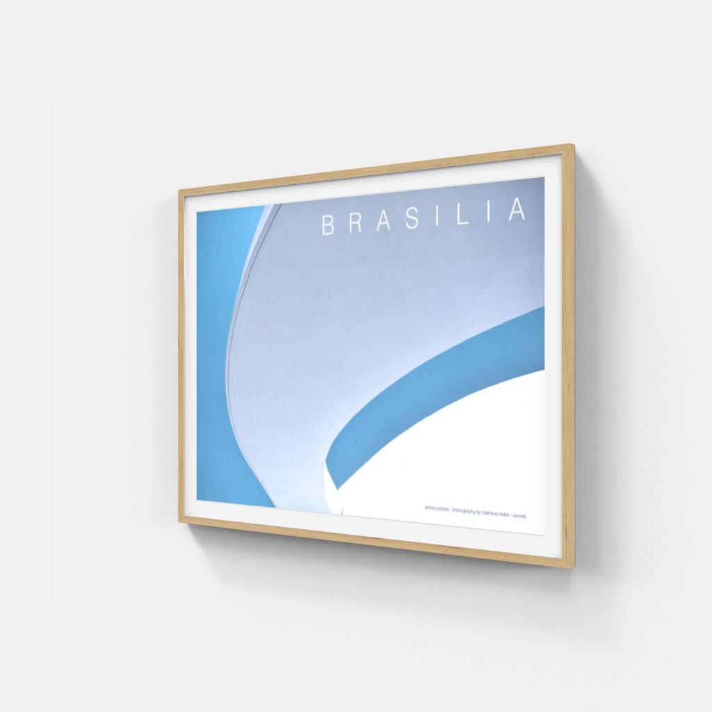 Brasilia poster - Oscar Niemeyer