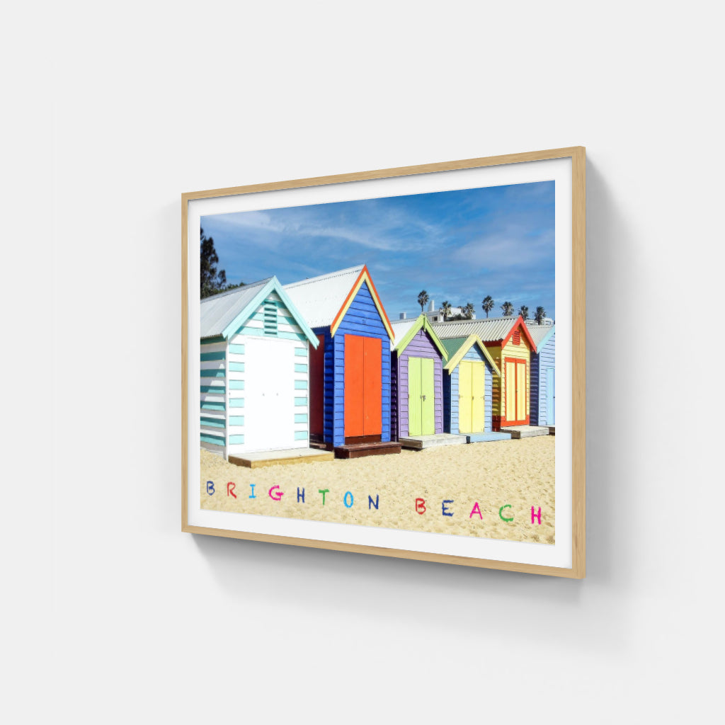 Brighton Beach Huts poster