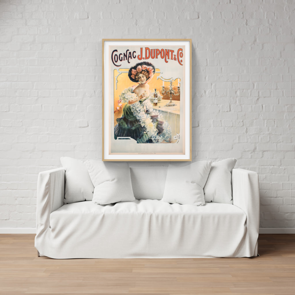 Cognac Dupont retro poster