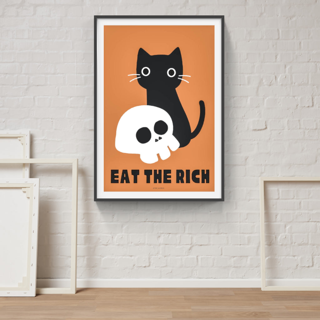 Anti-Capitalist Cat poster