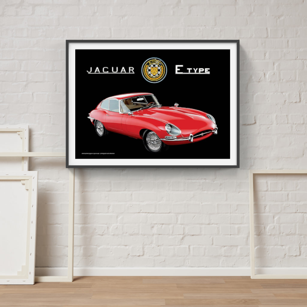 Jaguar E-Type Coupe poster