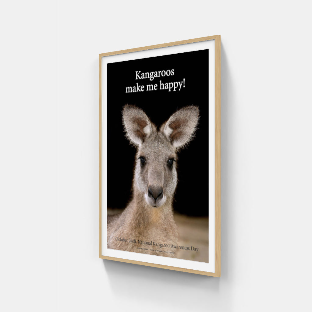 Kangaroos Make me Happy poster