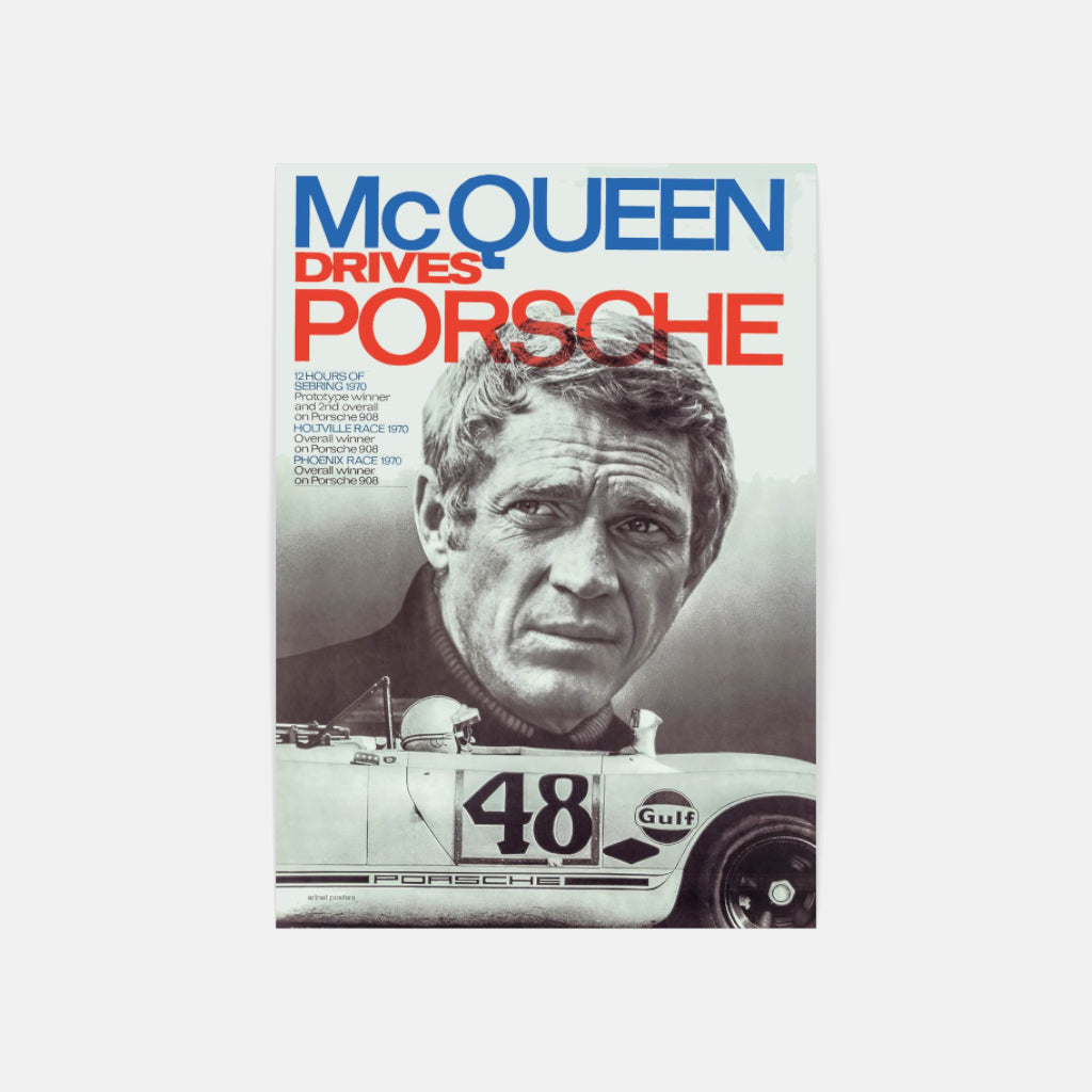 Porsche Steve McQueen poster